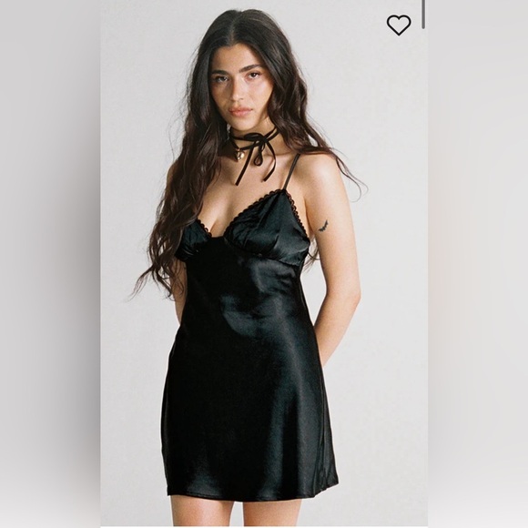 NWT Princess Polly ROMAN MINI DRESS BLACK 2 - Picture 1 of 11